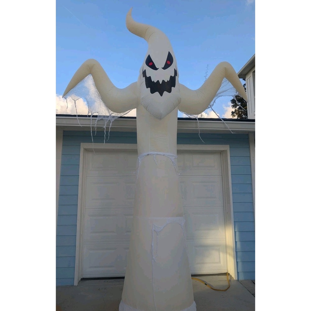 12ft Airblown Inflatable Light Up Halloween Spooky Ghost Blowup Decoration